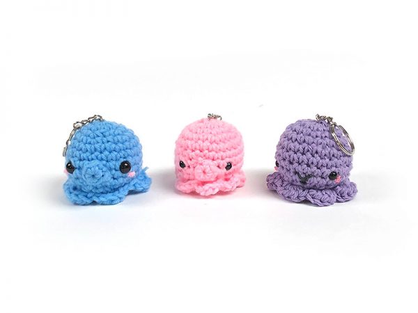 Kawaii Octopus Keychain